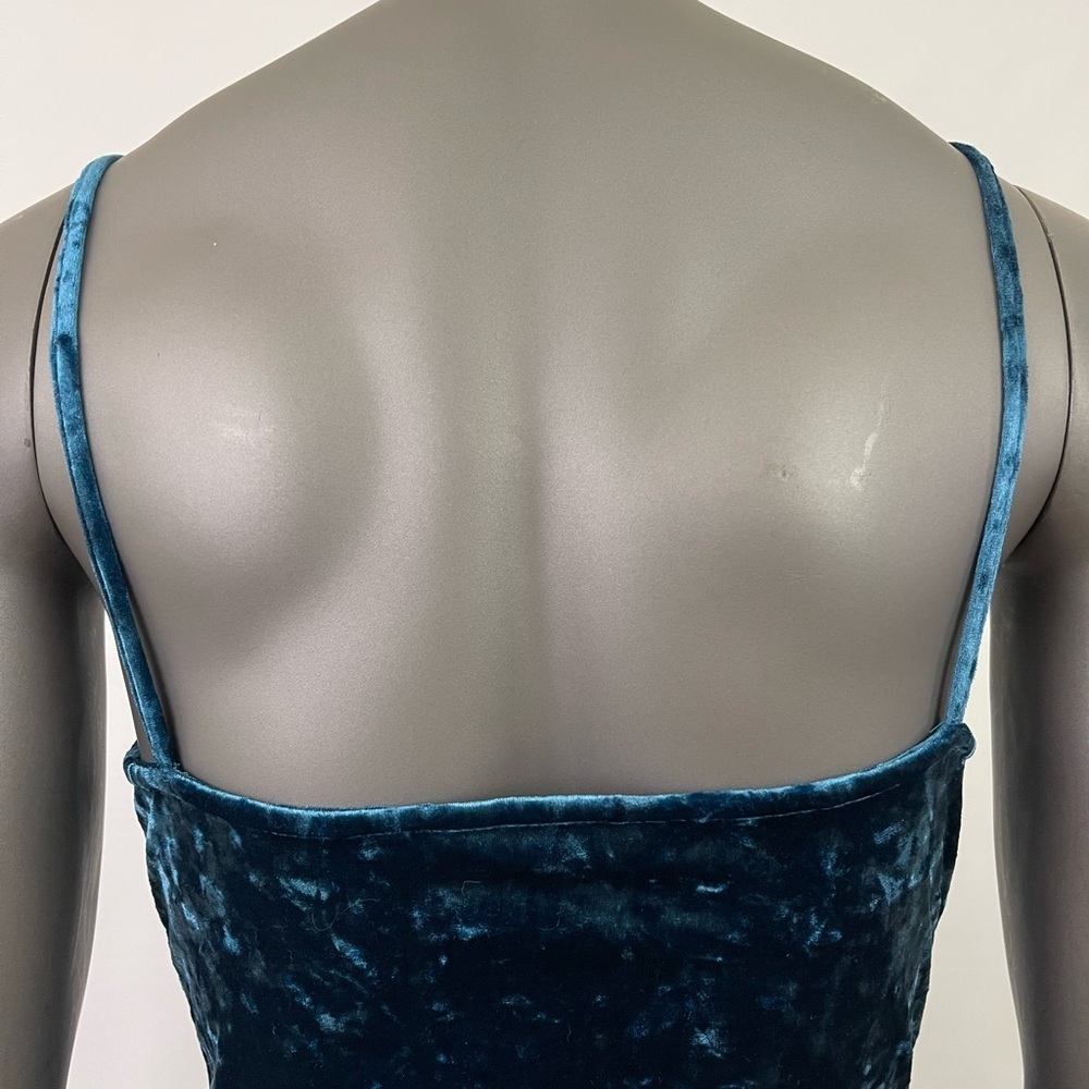 New Look Velvet Faux Wrap Dress Sz 8 Strappy Party Holiday Sexy - Picture 14 of 14